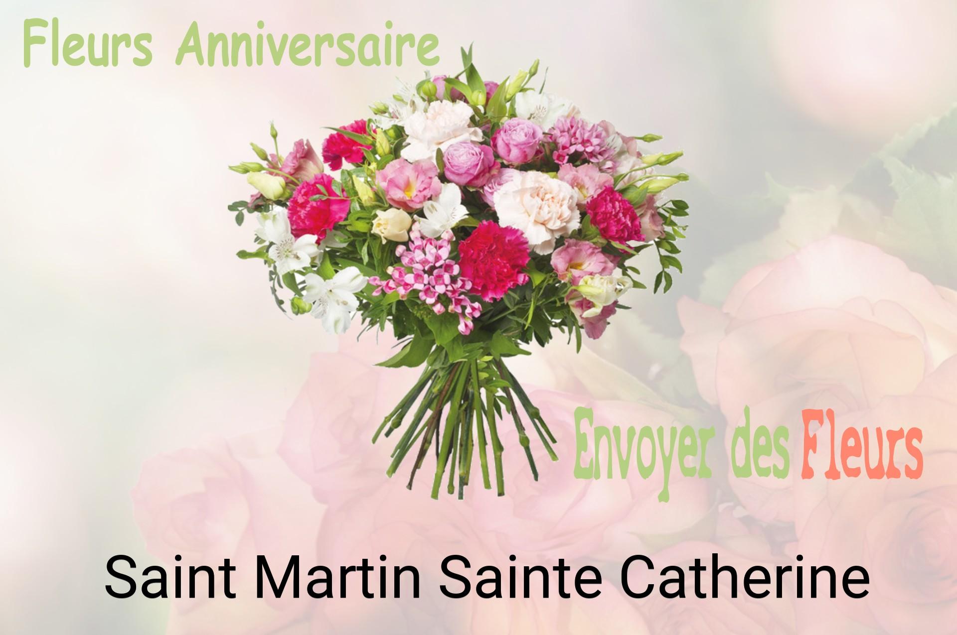 Bouquet de fleurs d’anniversaire livré à Saint-Martin-Sainte-Catherine